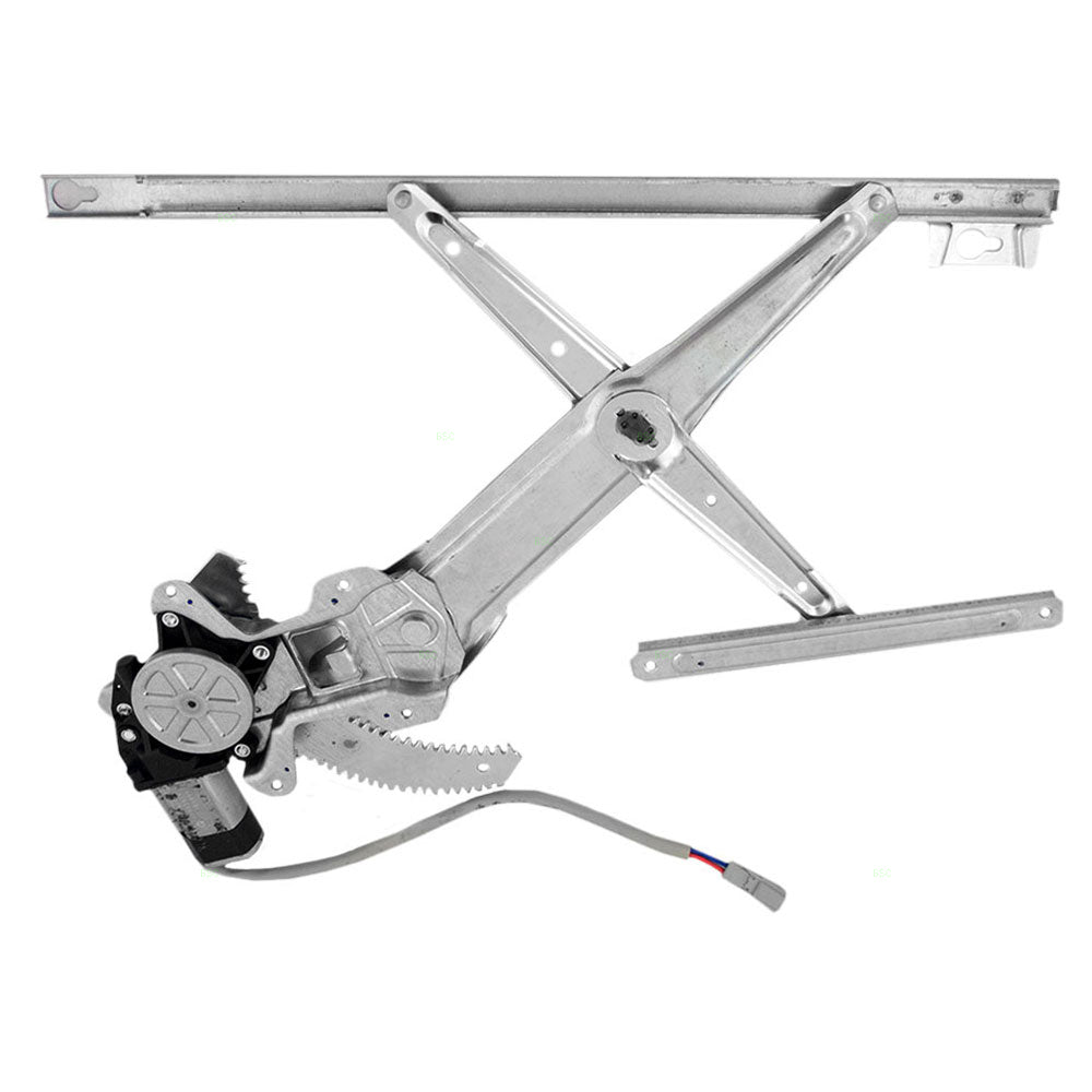 Brock Replacement Passengers Front Power Window Lift Regulator with Motor Assembly Compatible with 92-95 Civic 72211SR4J01