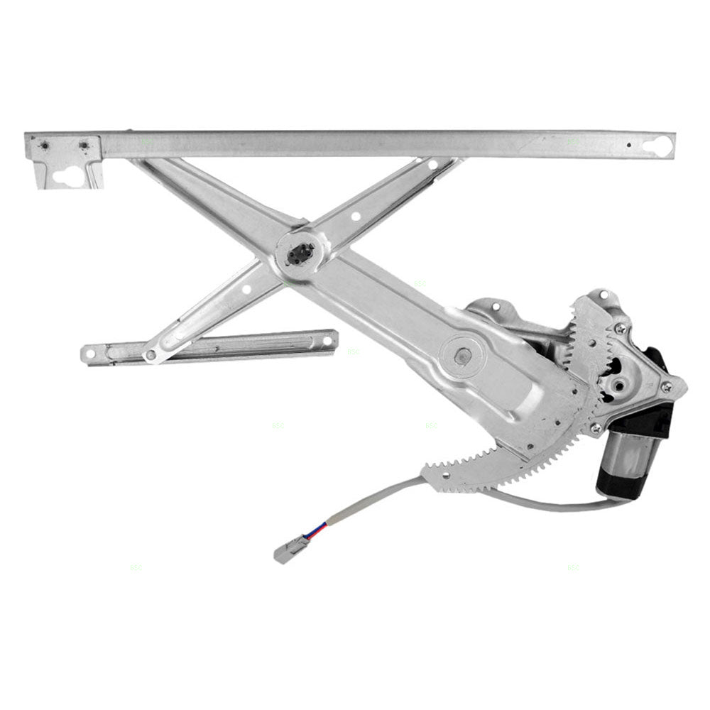 Brock Replacement Passengers Front Power Window Lift Regulator with Motor Assembly Compatible with 92-95 Civic 72211SR4J01