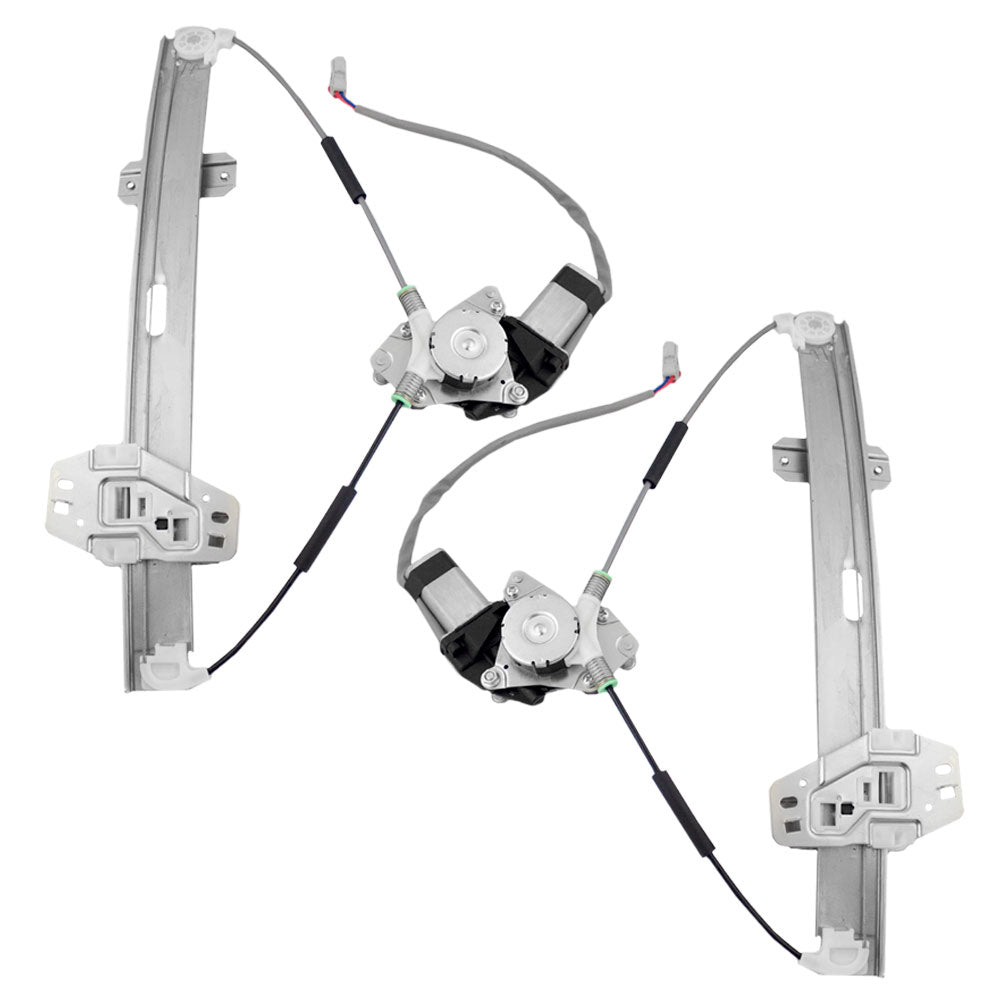 Brock Replacement Driver and Passenger Front Power Window Lift Regulators & Motors Assemblies Compatible with 96-00 Civic Sedan 72250S04A04 72210S04A03