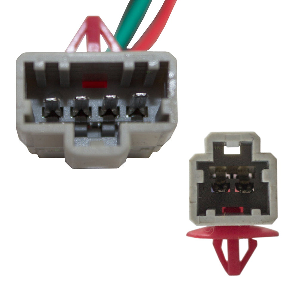 Brock Replacement Driver and Passenger Front Power Window Lift Regulators & Motors Assemblies Compatible with 96-00 Civic Coupe 04725S00A01 04720S00A01