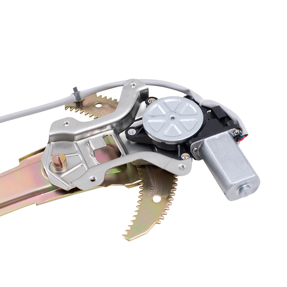 Brock Replacement Passengers Front Power Window Lift Regulator with Motor Assembly Compatible with 97-01 SUV 72211S10J01