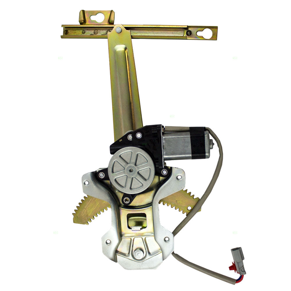 Brock Replacement Drivers Rear Power Window Lift Regulator with Motor Assembly Compatible with 97-01 SUV 72715-SW3-505
