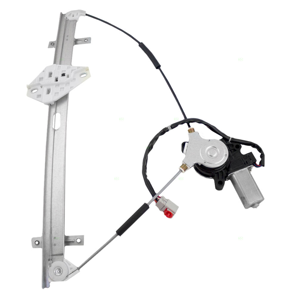 Brock Replacement Drivers Front Power Window Lift Regulator with 6 Pin Connector Motor Assembly Compatible with 02-06 CR-V 72250S9AA03