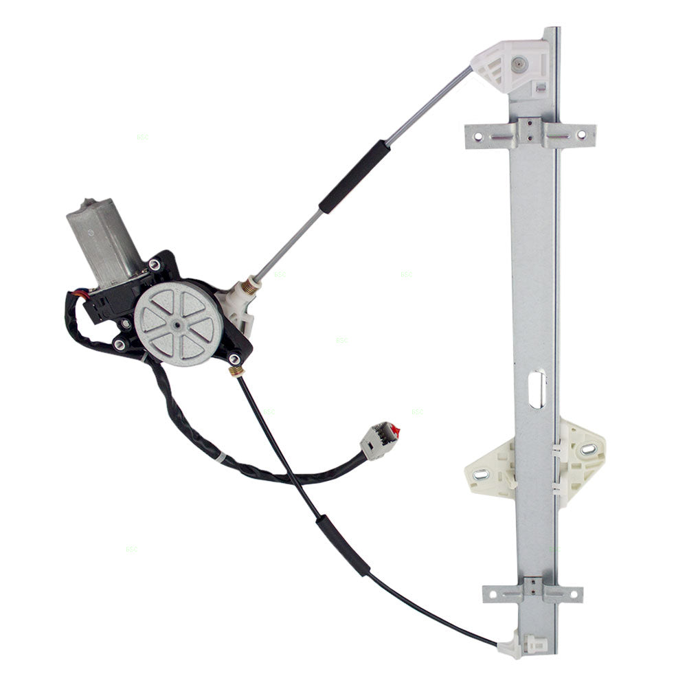 Brock Replacement Passengers Front Power Window Lift Regulator with 2 Pin Connector Motor Assembly Compatible with 02-06 CR-V 72210S9AA03