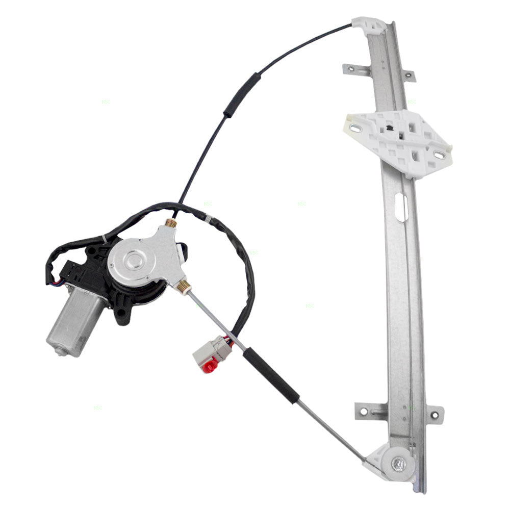 Brock Replacement Passengers Front Power Window Lift Regulator with 2 Pin Connector Motor Assembly Compatible with 02-06 CR-V 72210S9AA03