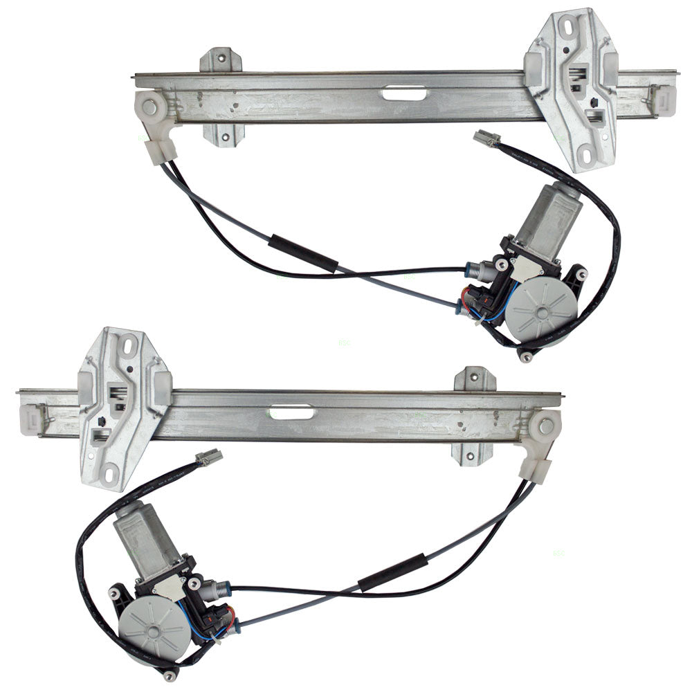 Brock Replacement Driver and Passenger Front Power Window Lift Regulators & Motors Assemblies Compatible with 97-99 CL 2.3L 3.0L 72250-SY8-A03 72210-SY8-A03