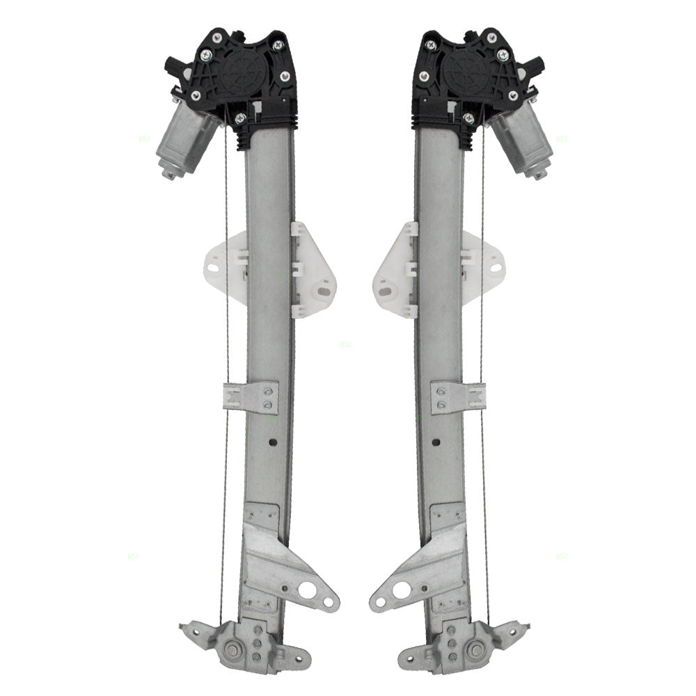 Brock Replacement Driver and Passenger Front Power Window Lift Regulators with Motors Compatible with 08-12 Accord 72250-TA0-A12 72210-TA0-A12
