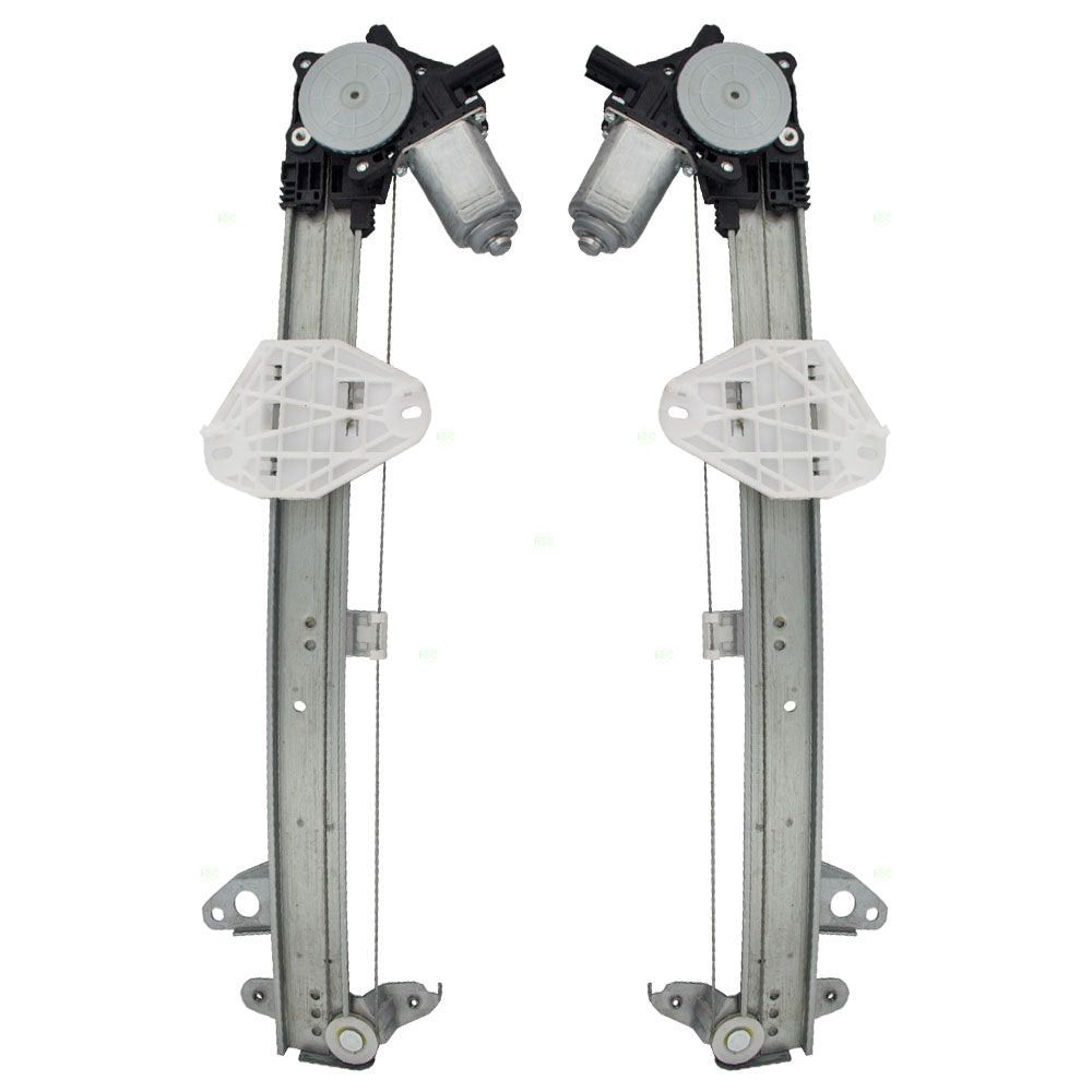 Brock Replacement Driver and Passenger Front Power Window Lift Regulators with Motors Compatible with 08-12 Accord 72250-TA0-A12 72210-TA0-A12