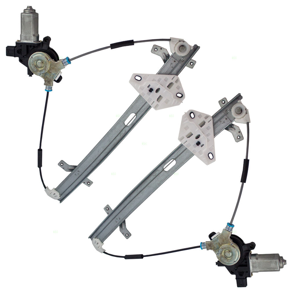 Brock Replacement Driver and Passenger Front Power Window Lift Regulators & Motors Assemblies Compatible with 03-07 Accord 72250SDAA02 72210SDAA02