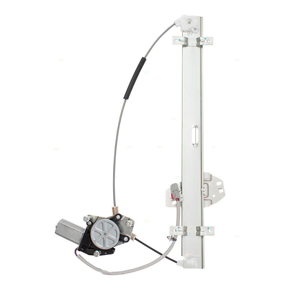 Brock Replacement Passengers Front Power Window Lift Regulator w/ 2 Pin Connector Motor Assembly Compatible with 01-02 MDX 72210S3VA03