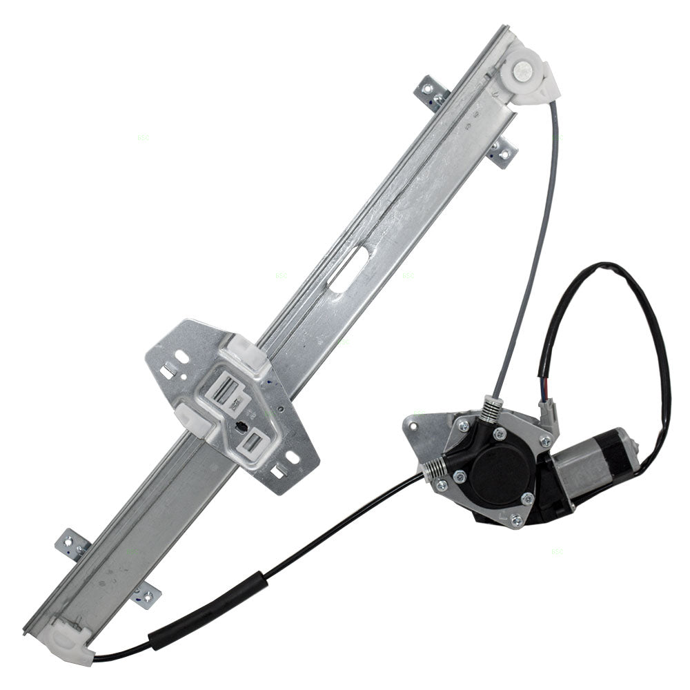 Brock Replacement Passengers Rear Power Window Lift Regulator with Motor Assembly Compatible with 03-08 SUV 72710-S9V-A02