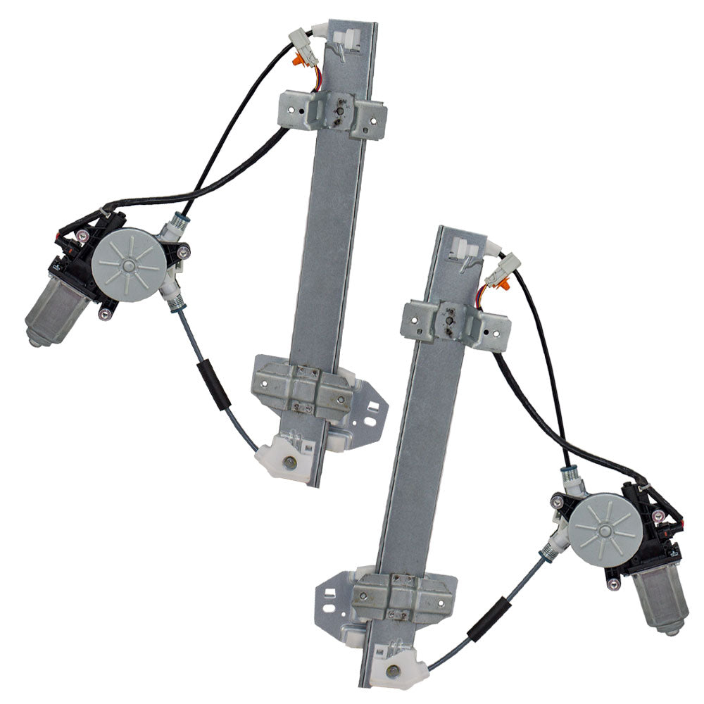 Brock Replacement Driver and Passenger Rear Power Window Lift Regulators & Motors Assemblies Compatible with 98-04 RL 72750-SZ3-J13 72710-SZ3-A03