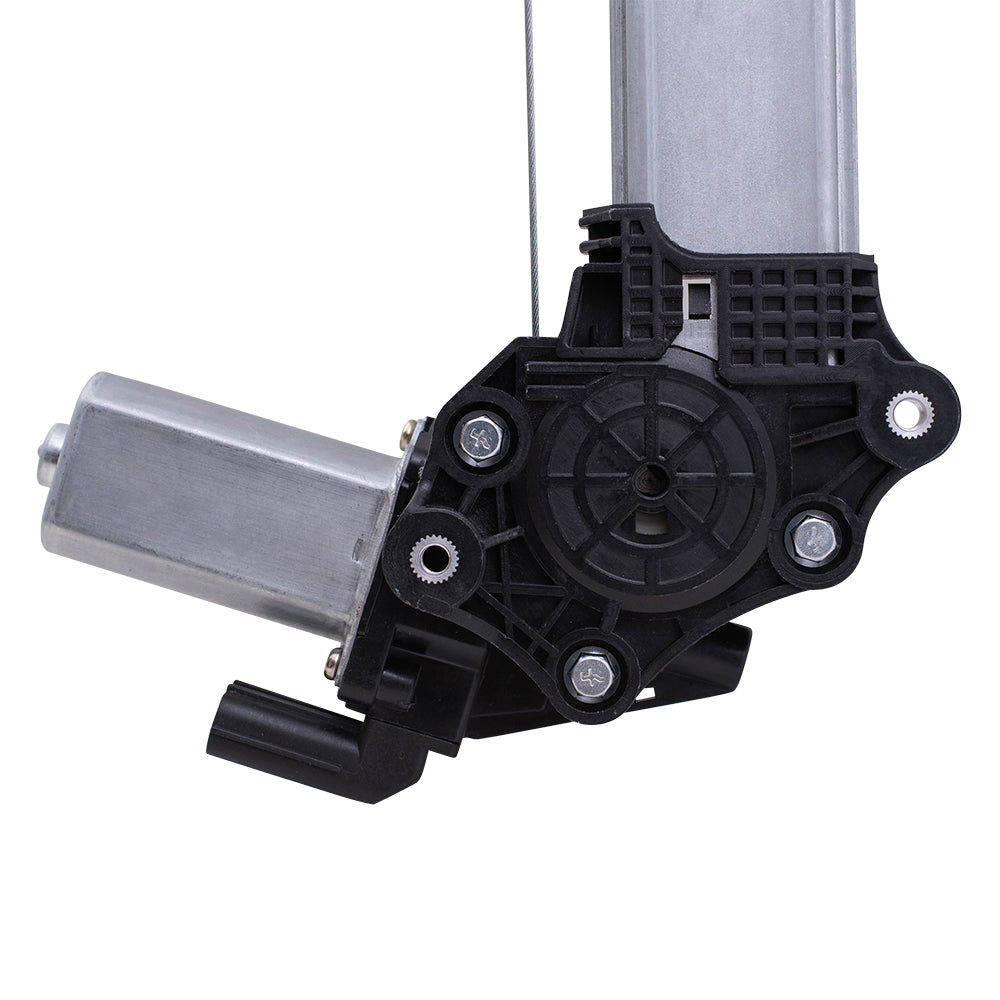 Brock Replacement Set Front Power Window Regulators with Motors Compatible with 2013-2017 Accord Sedan w/ Auto Down