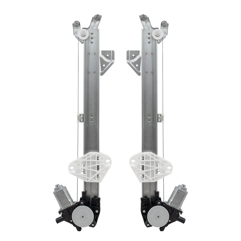 Brock Replacement Pair Front Power Window Regulators wiith Motors Compatible with 13-18 RDX
