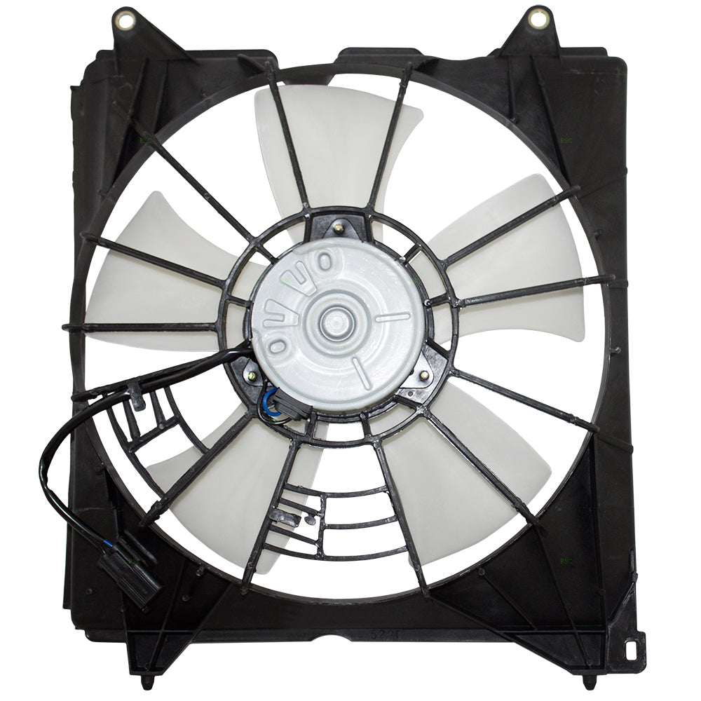 Brock Replacement Drivers Radiator Cooling Fan with Motor Assembly Denso Type Compatible with 2013-2016 Accord 2.4L 3.5L 19020-RWK-J01 19015-5A2-A01