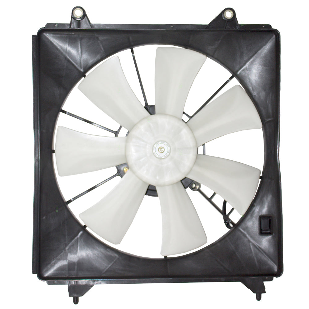 Brock Replacement Passengers A/C Condenser Cooling Fan Motor Shroud Assembly Compatible with 2013-2016 Accord 3.5L 38611-RL8-A01