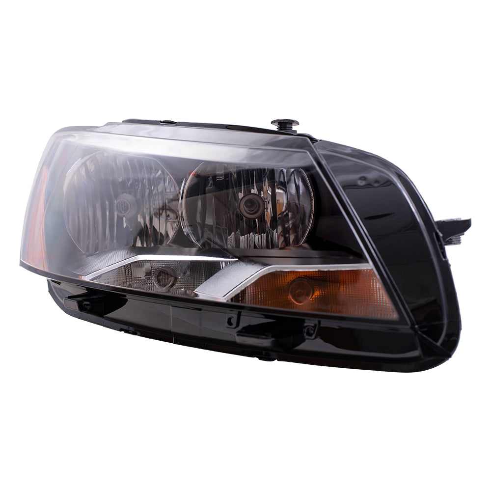 Brock Replacement Passengers Halogen Combination Headlight Headlamp Compatible with 2012 2013 2014 2015 Passat 561-941-006D