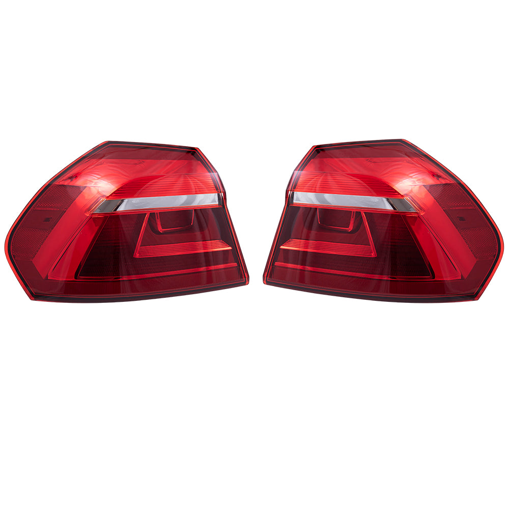 Brock 8222-0023LR Replacement Tail Light Body Mounted Set