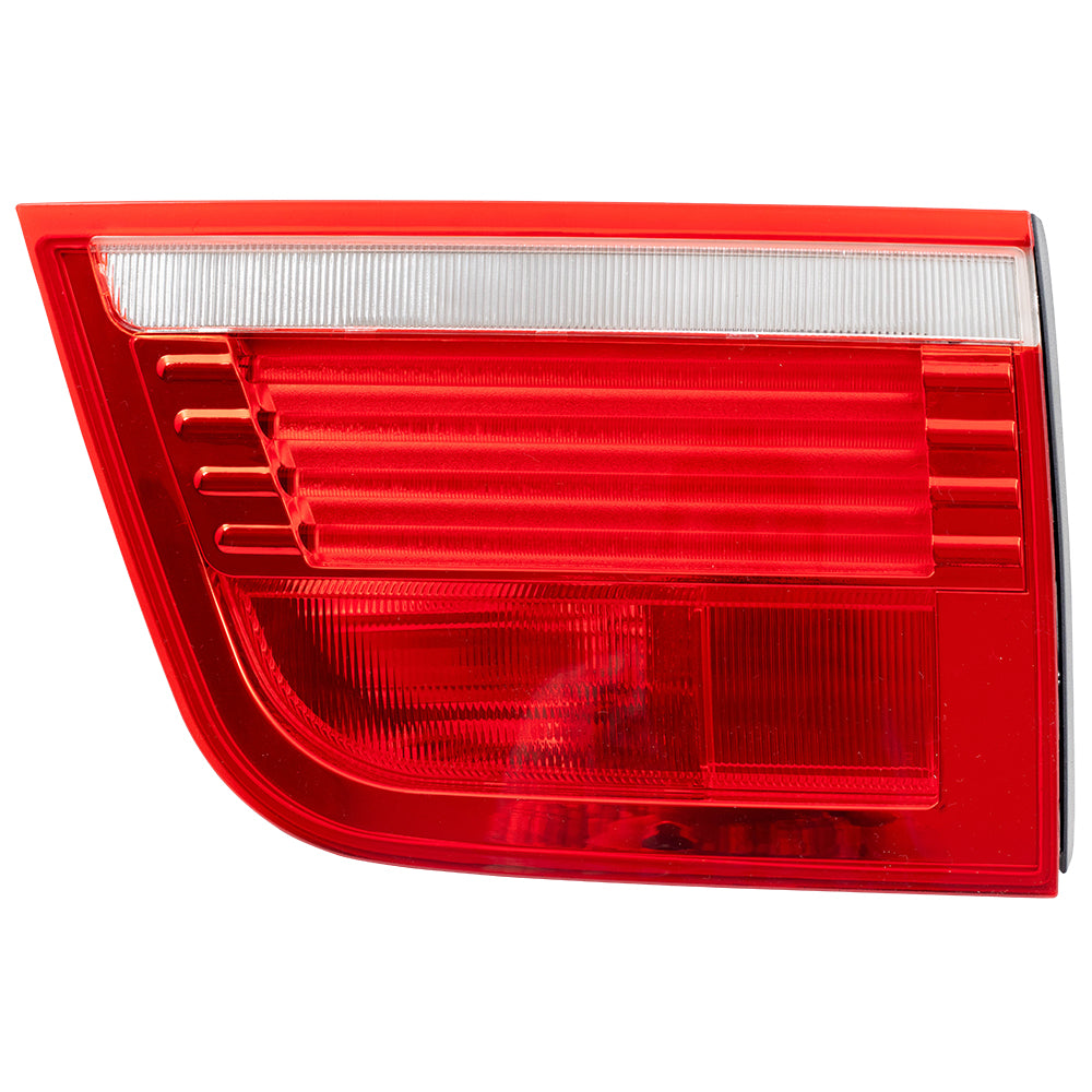 Brock Replacement Pair Tail Lights Compatible with 2007-2010 X5 Driver and Passenger Set Lid Mounted Tail Lamps 63217295339 63217295340