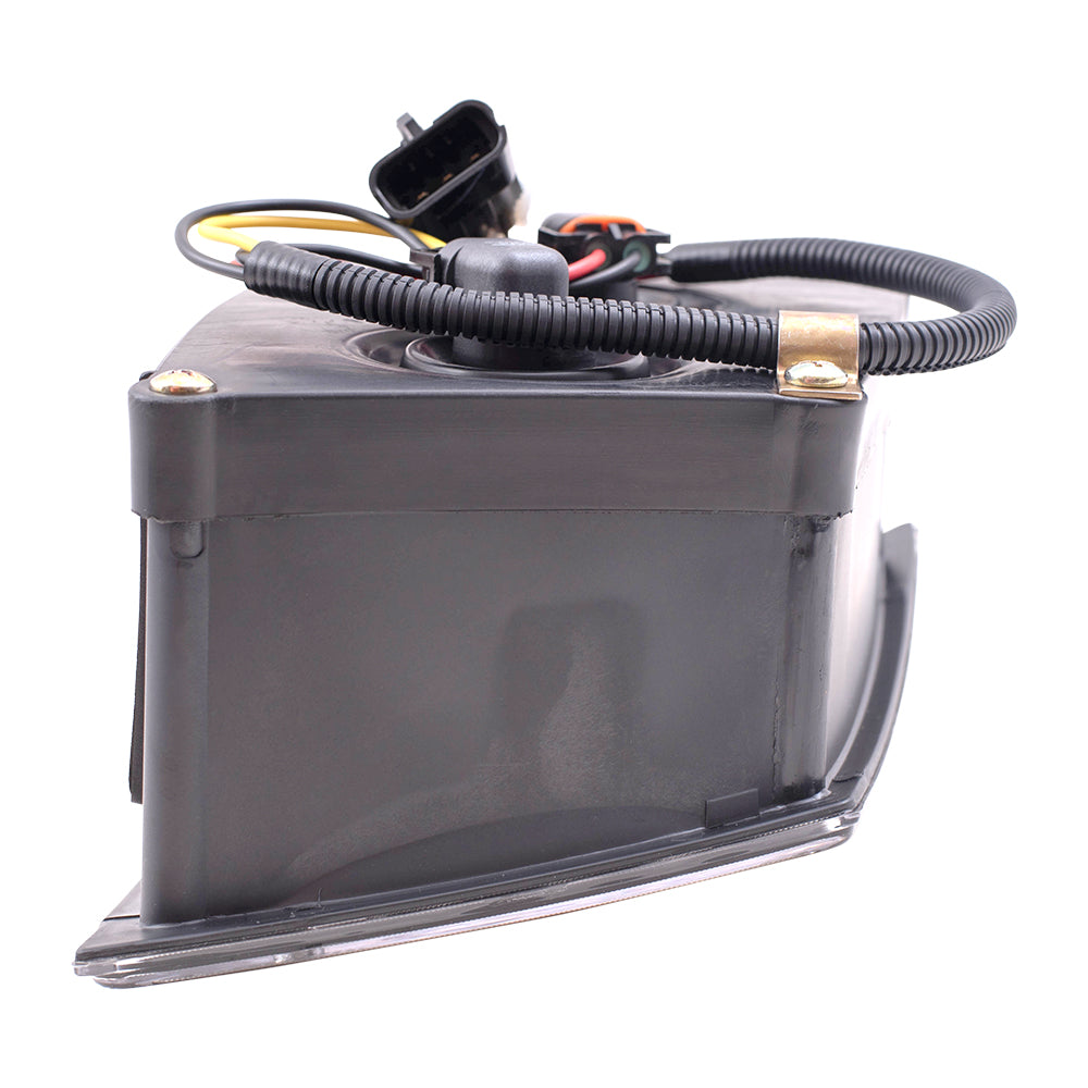 Fog Light for 2004-2017 VNL Black Bezel w/ Daytime Running Lights for 2004 VN 82793456 Set VO2592119