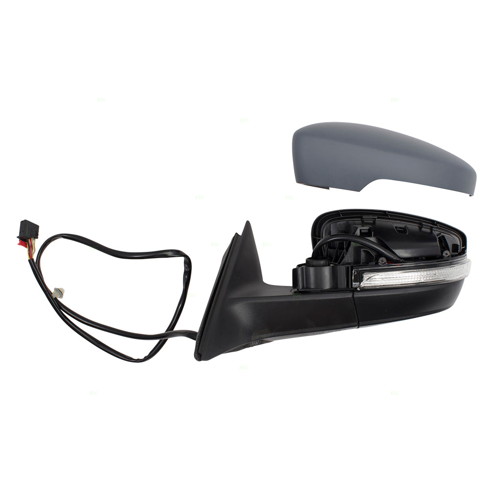 Power Mirror for 2012-2015 Passat From 04/02/12 Turn Signal Indicator Memory Heated 561857507S9B9 Set VW1320145