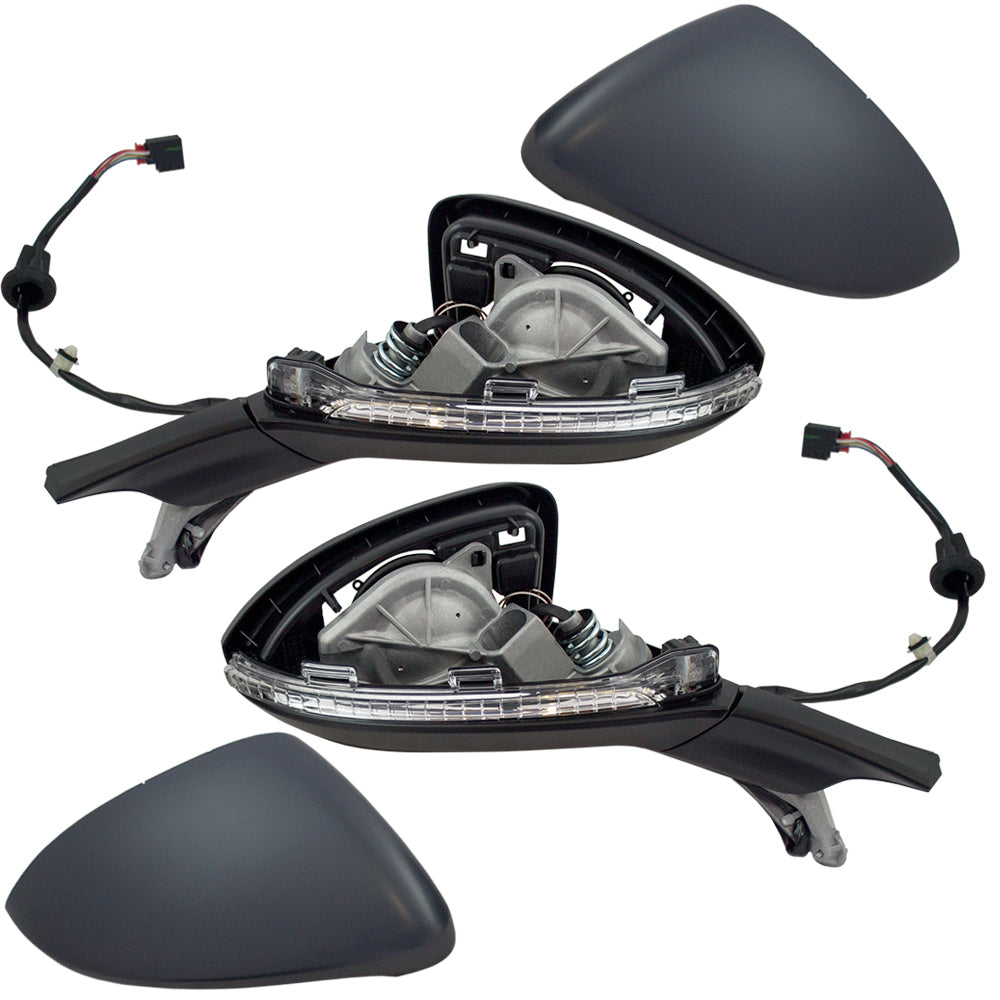 Power Mirror for 2015-2021 Golf Turn Signal Indicator Heated 2015-2021 GTI 2015-2019 Golf SportWagen 2017-2019 Golf Alltrack 5GM8575079B9 Set