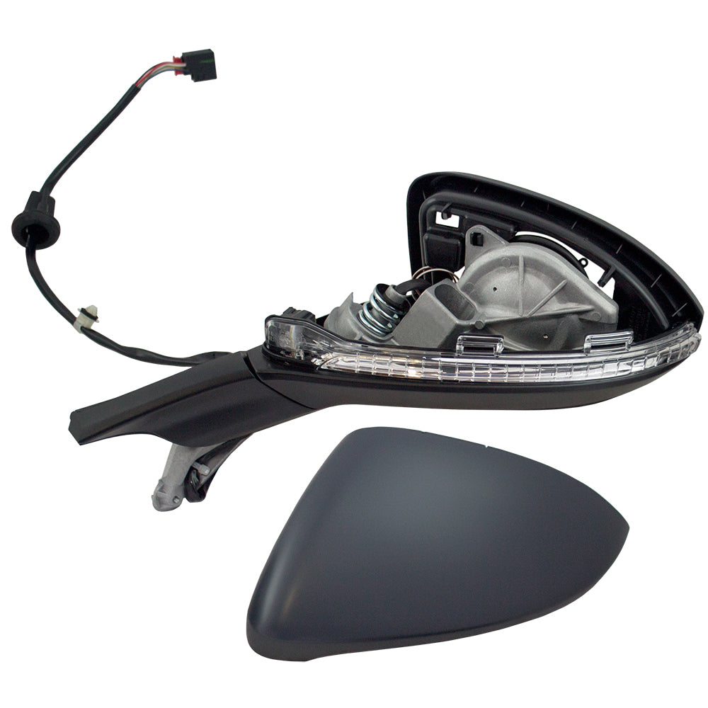 Power Mirror for 2015-2021 Golf Turn Signal Indicator Heated 2015-2021 GTI 2015-2019 Golf SportWagen 2017-2019 Golf Alltrack 5GM8575079B9 Left
