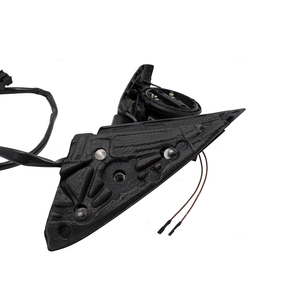 Brock Replacement Pair Set Power Side View Mirrors Heated PTM Gray Compatible with A4 RS4 S4