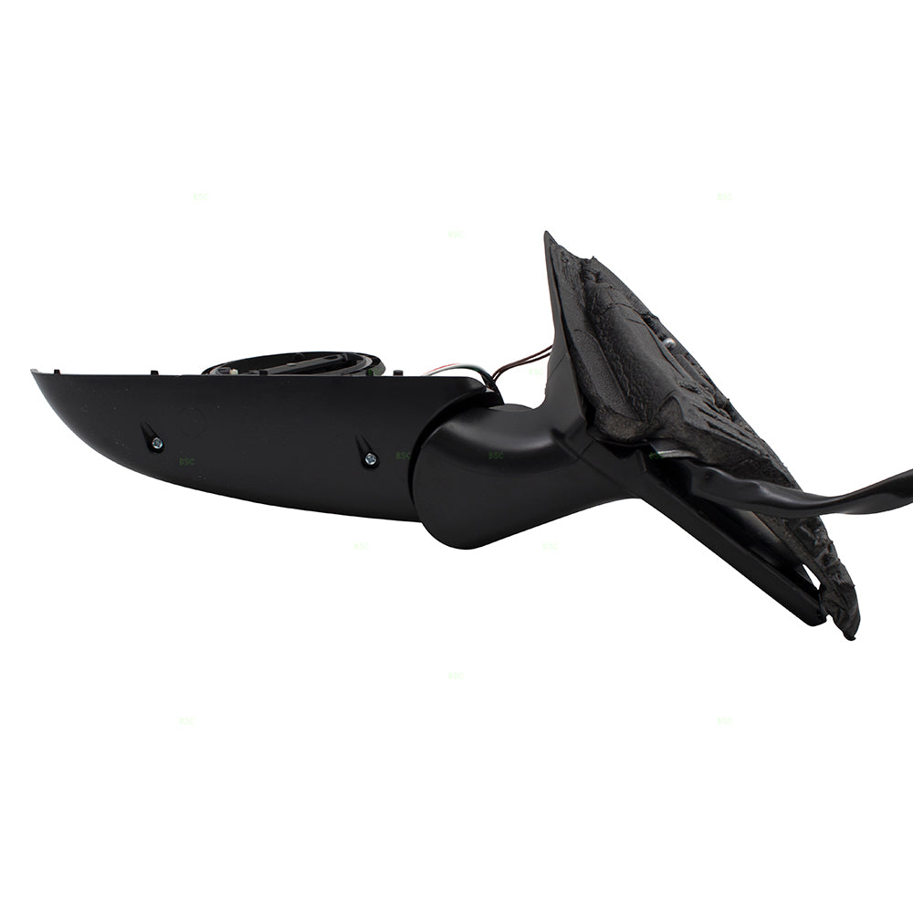 Brock Replacement Pair Set Power Side View Mirrors Heated PTM Gray Compatible with A4 RS4 S4