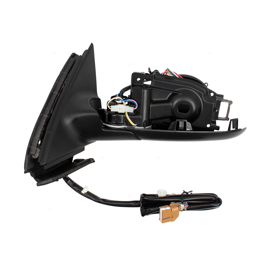 Brock Replacement Drivers Power Folding Side View Mirror Heated Memory Gray Left Compatible with A4 S4 RS4 8E1 858531AC01C