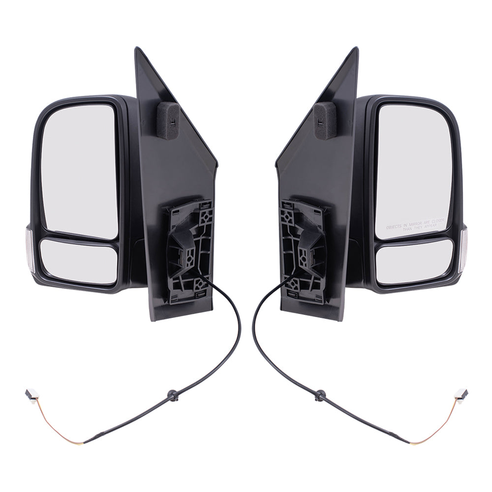 Manual Mirror for 2019-2024 Sprinter 2500 Blind Spot Detection Turn Signal Indicator 2019-2024 Sprinter 3500 2019-2023 Sprinter 1500 9108110700 Set