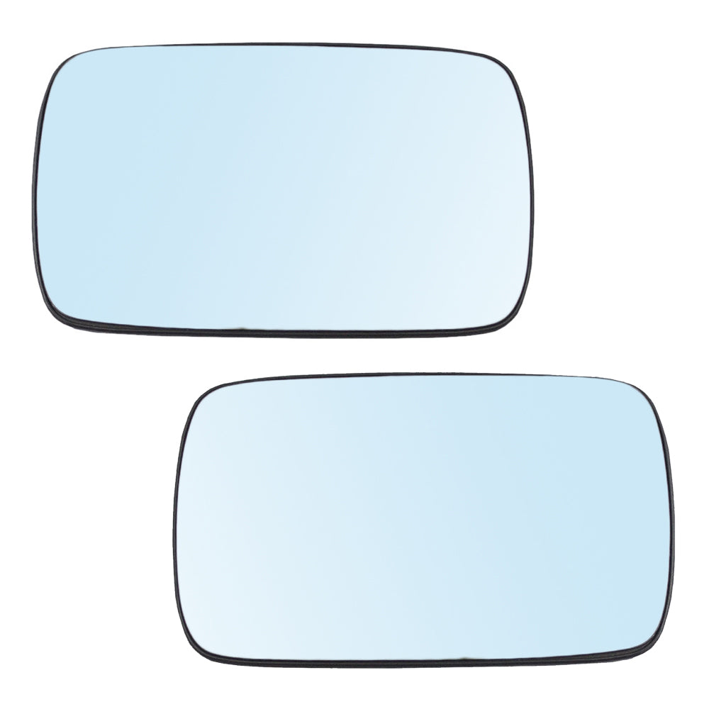 Mirror Glass with Base for 1999-2006 323i Sedan/Wagon Blue Tinted Heated for 2001-2006 325i for 2001-2006 325xi for 1999-2000 328i for 2001-2003 525i for 1997-2000 528i for 2001-2003 530i 51168250436