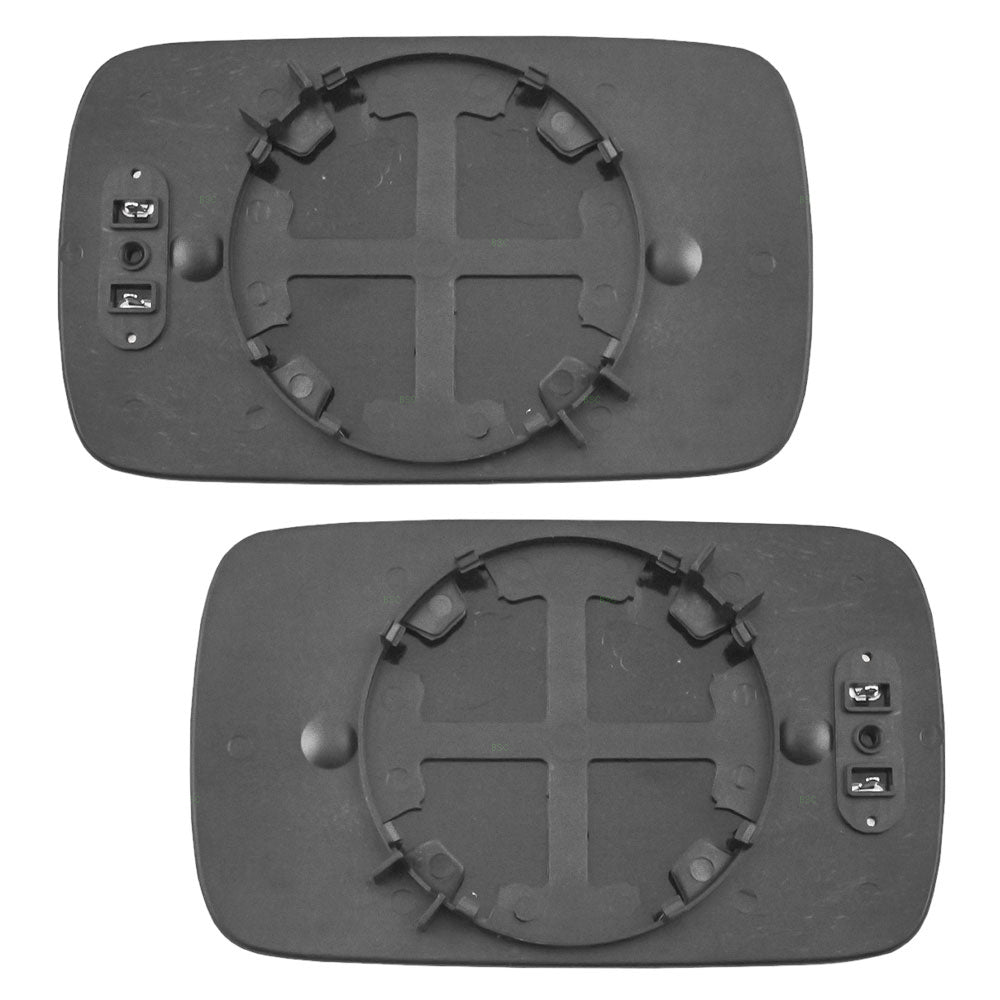 Mirror Glass with Base for 1999-2006 323i Sedan/Wagon Blue Tinted Heated for 2001-2006 325i for 2001-2006 325xi for 1999-2000 328i for 2001-2003 525i for 1997-2000 528i for 2001-2003 530i 51168250436