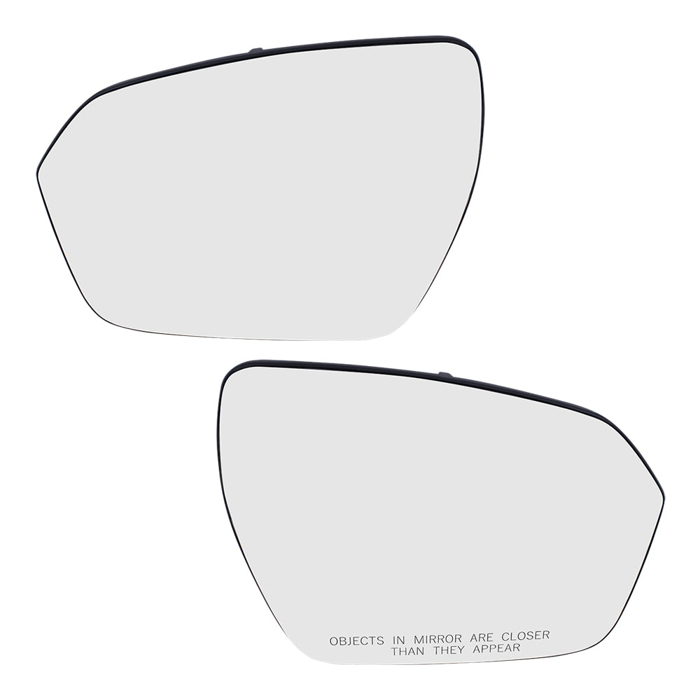 Mirror Glass with Base for 2012-2019 Range Rover Evoque Heated LR025212 Set