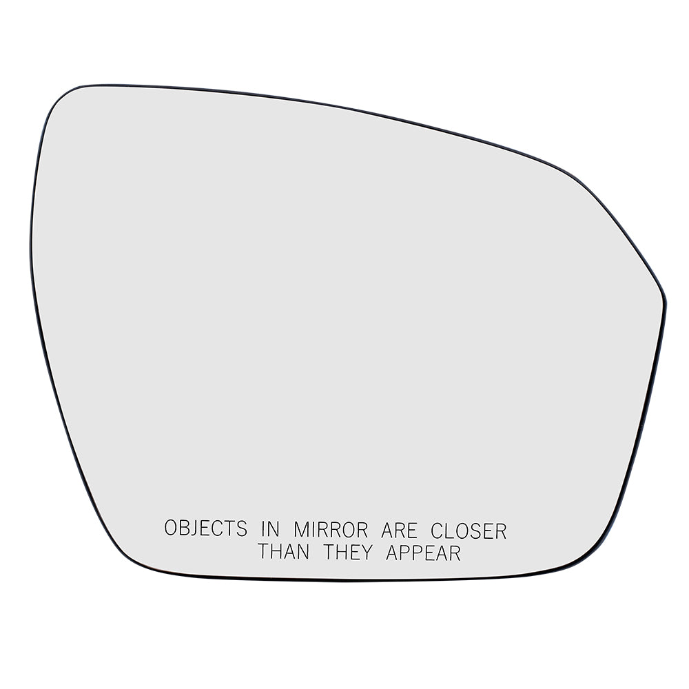 Brock Replacement Passenger Mirror Glass with Base Heated Compatible with 2012-2019 Range Evoque