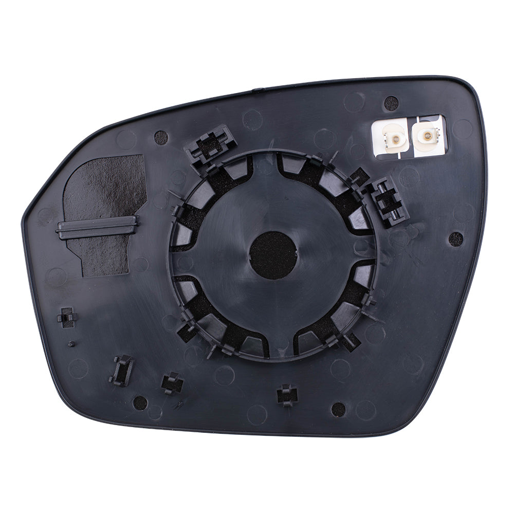 Brock Replacement Passenger Mirror Glass with Base Heated Compatible with 2012-2019 Range Evoque