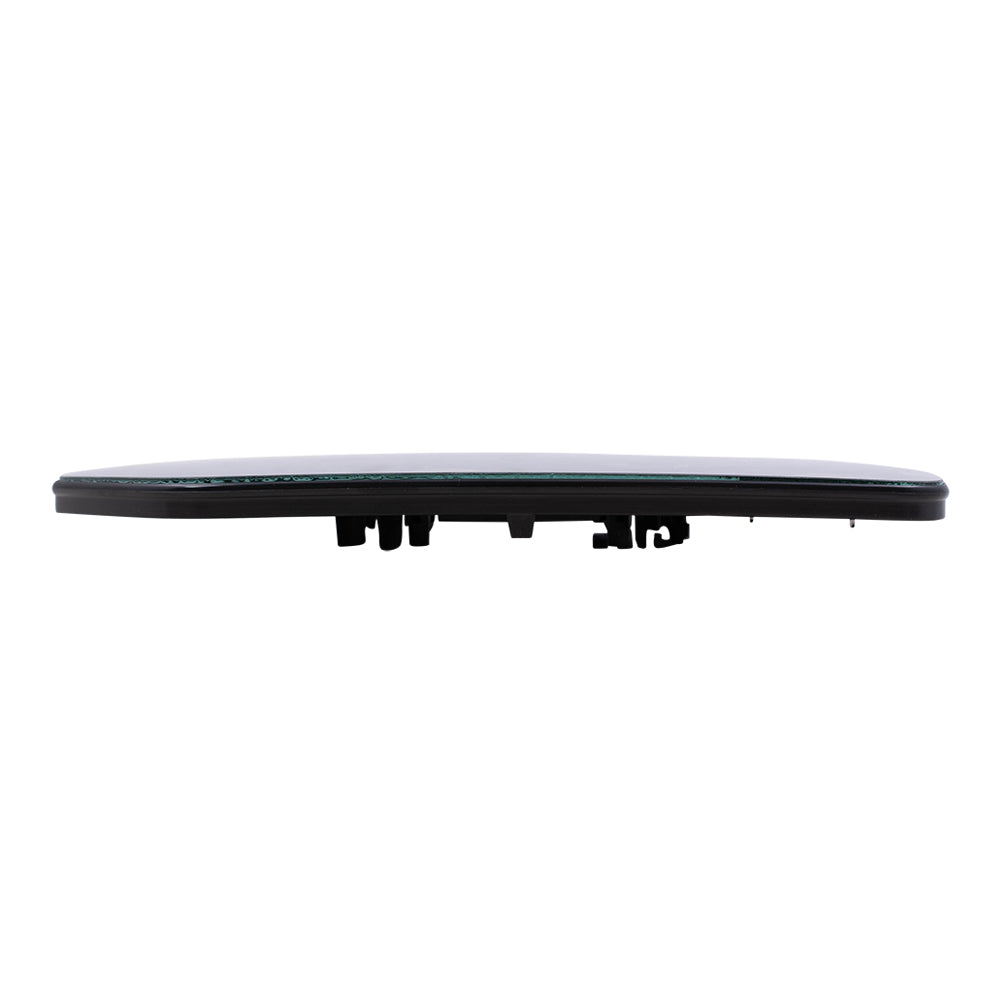 Brock Replacement Passenger Mirror Glass with Base Heated Compatible with 2012-2019 Range Evoque