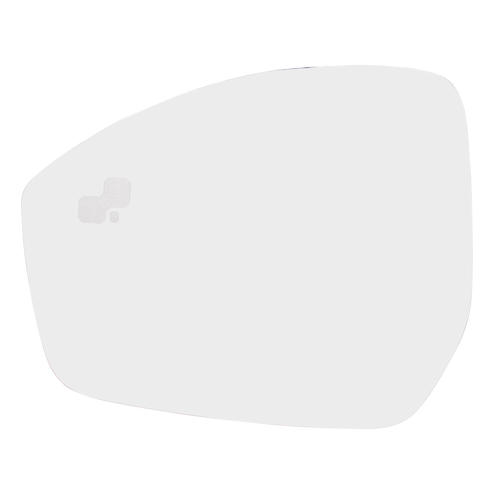 Brock Replacement Driver Side Mirror Glass and Base w/Heat Compatible with 2017-2020 F-Pace