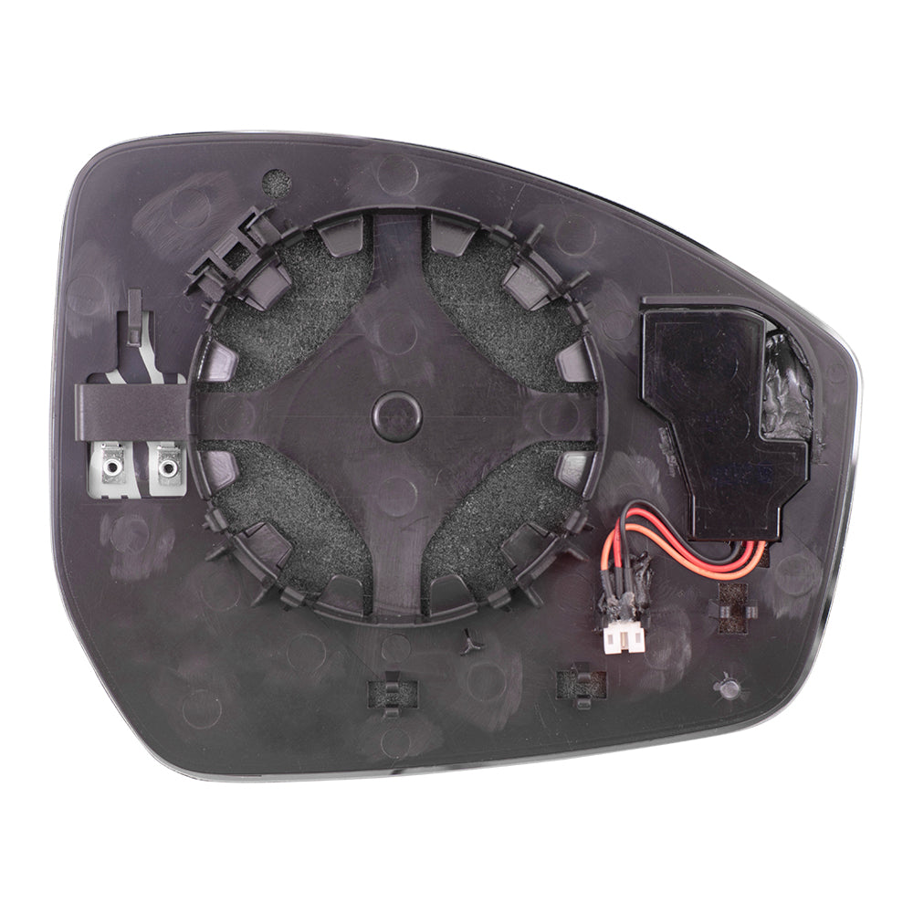Brock Replacement Driver Side Mirror Glass and Base w/Heat Compatible with 2017-2020 F-Pace