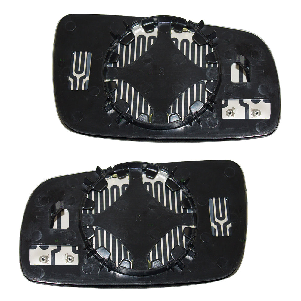 Mirror Glass with Base for 1998-2004 Passat Heated for 1999-2002 Cabrio for 1999-2007 Golf for 1999-2005 Jetta for 1996-2001 A4 for 1996-2001 A4 Quattro for 1997-1999 A8 for 1997-1999 A8 Quattro Set