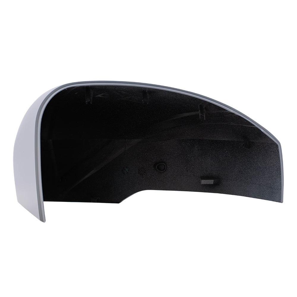 Brock Aftermarket Replacement Driver Left and Passenger Right Door Mirror Cover Paint To Match Gray Set Compatible With 2013-2021 Land Rover Range Rover