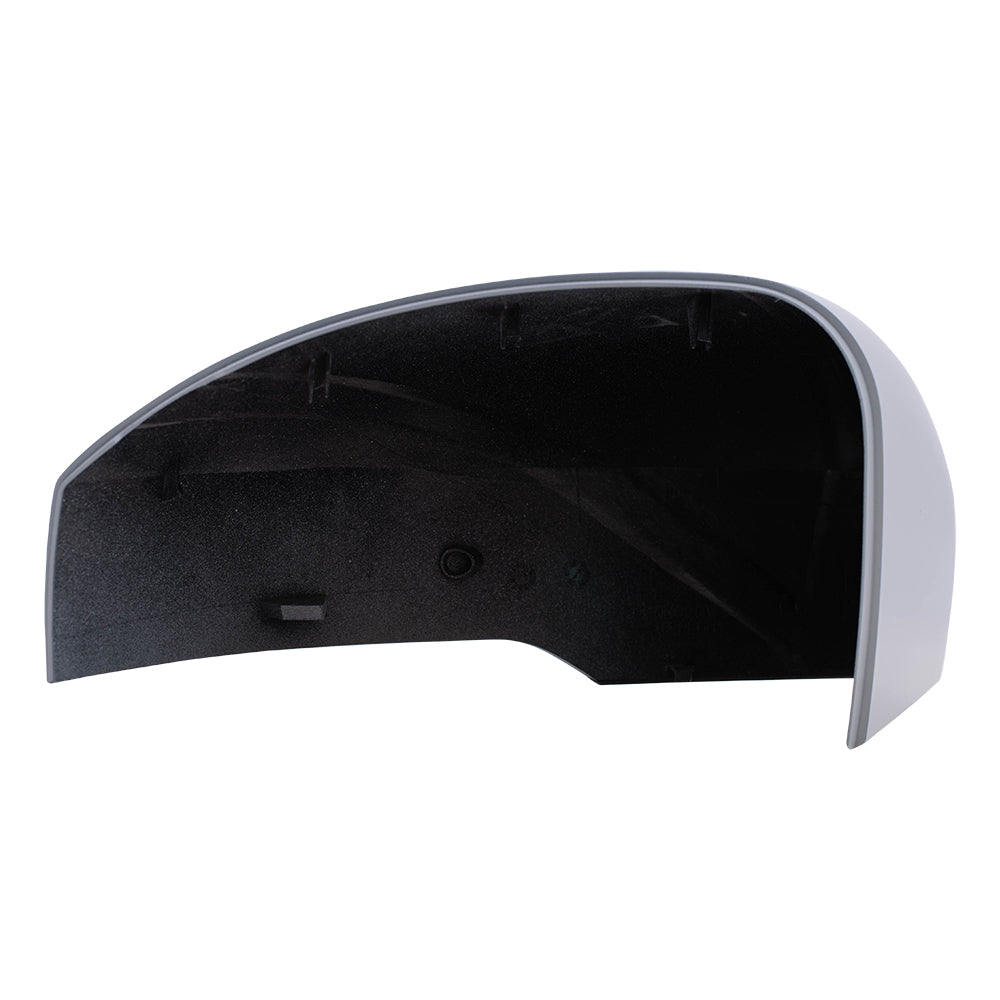 Brock Aftermarket Replacement Driver Left Door Mirror Cover Paint To Match Gray Compatible With 2013-2021 Land Rover Range Rover