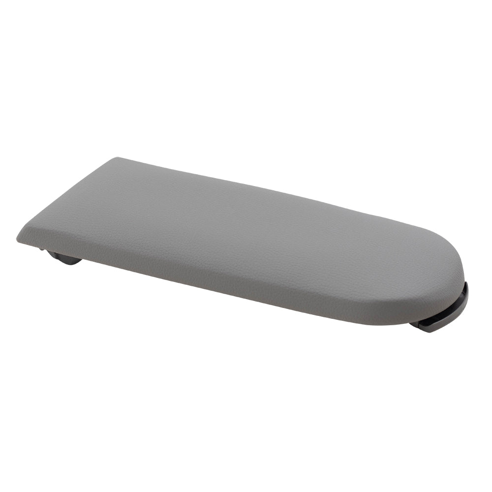 Brock Replacement Gray Leatherette Center Console Lid Compatible with 1999-2005 A4 1998-2005 New Beetle 1999-2005 Golf 1999-2005 Passat 3B0867173