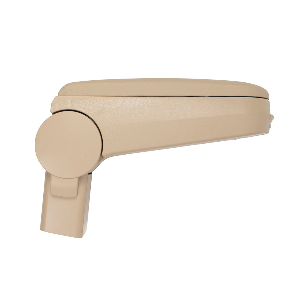 Brock Replacement Beige Leatherette Center Console Armrest Repair Kit with Hardware Compatible with 1999-2005 A4 1999-2005 Golf 1J0 864 279 B 4TE