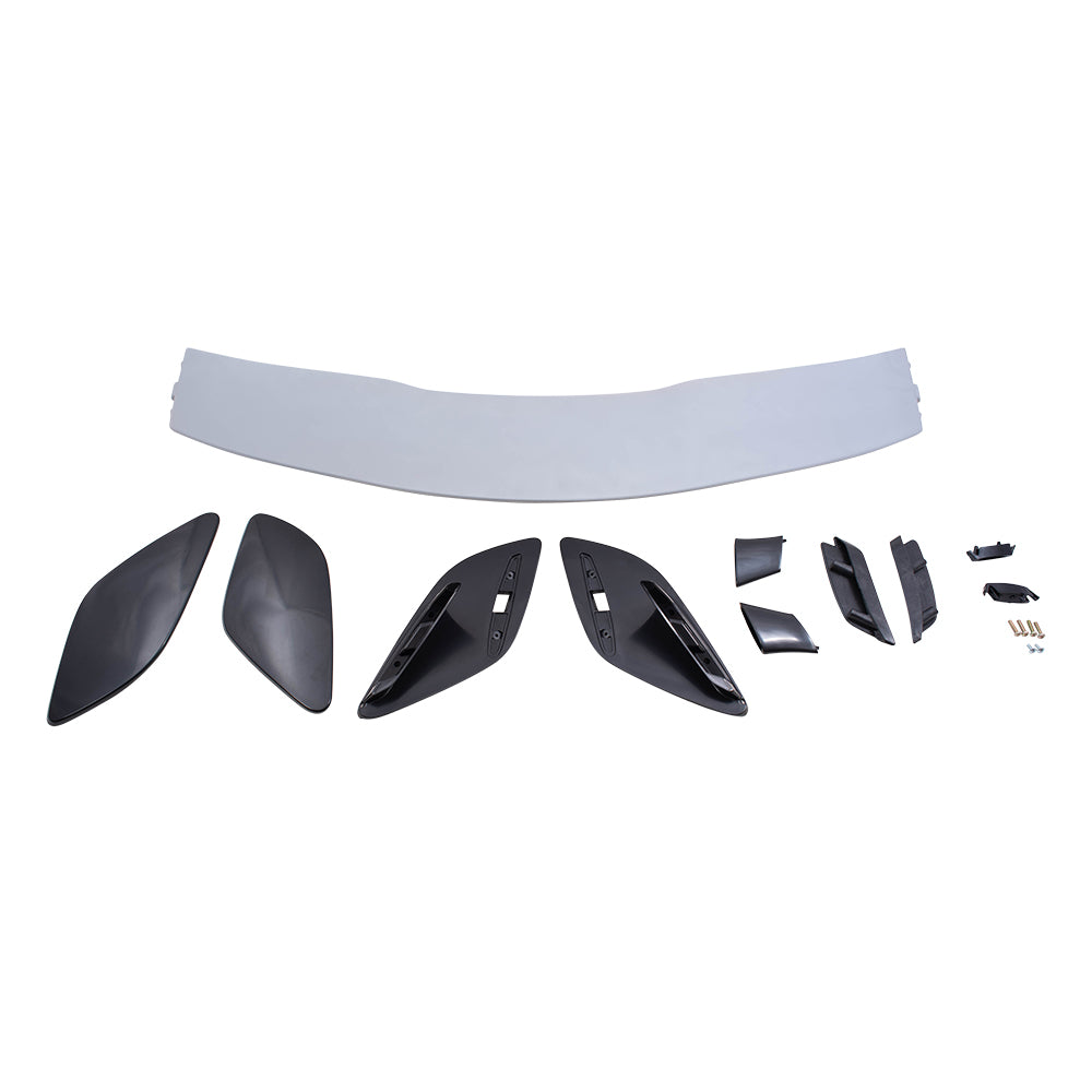 Brock Replacement Liftgate Center Wing Spoiler Paint to Match Gray Compatible with 15-20 GLA-Class X156 without Performance Package