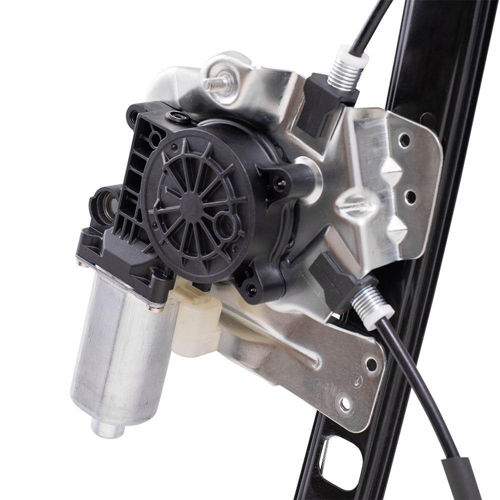 Brock Replacement Driver and Passenger Front Power Window Lift Regulators & Motors Assemblies Compatible with 2000-2006 X5 67628381019 67628381020