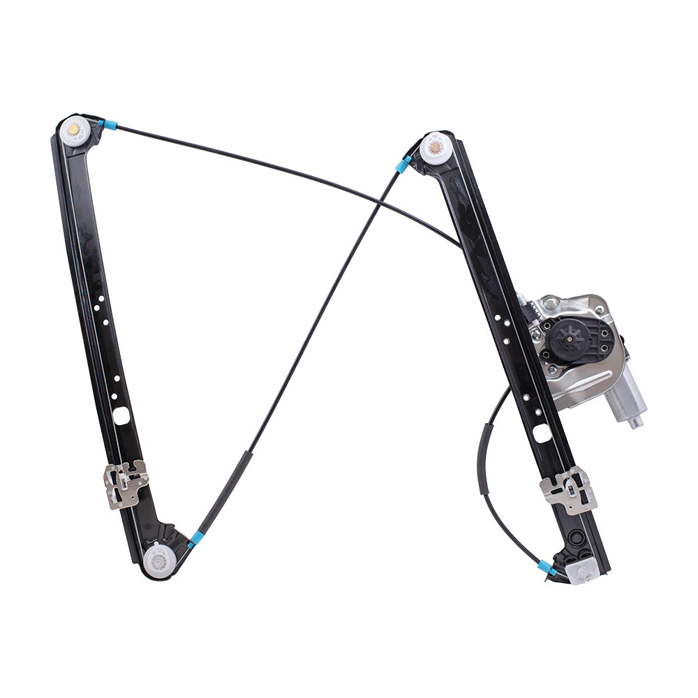 Brock Replacement Driver and Passenger Front Power Window Lift Regulators & Motors Assemblies Compatible with 2000-2006 X5 67628381019 67628381020