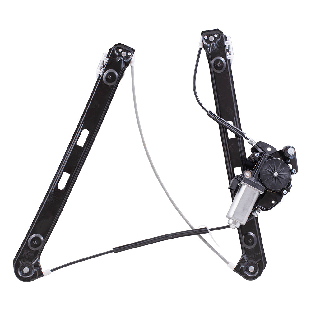 Brock Replacement Driver and Passenger Front Power Window Lift Regulators & Motors Assemblies Compatible with 1999-2005 3 Series Sedan Wagon
