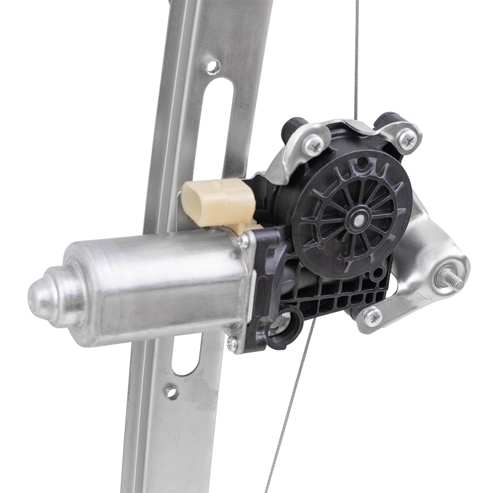 Brock Replacement Passengers Rear Power Window Lift Regulator with Motor Assembly Compatible with 1999-2005 3 Series E46 Sedan Wagon 51358212100