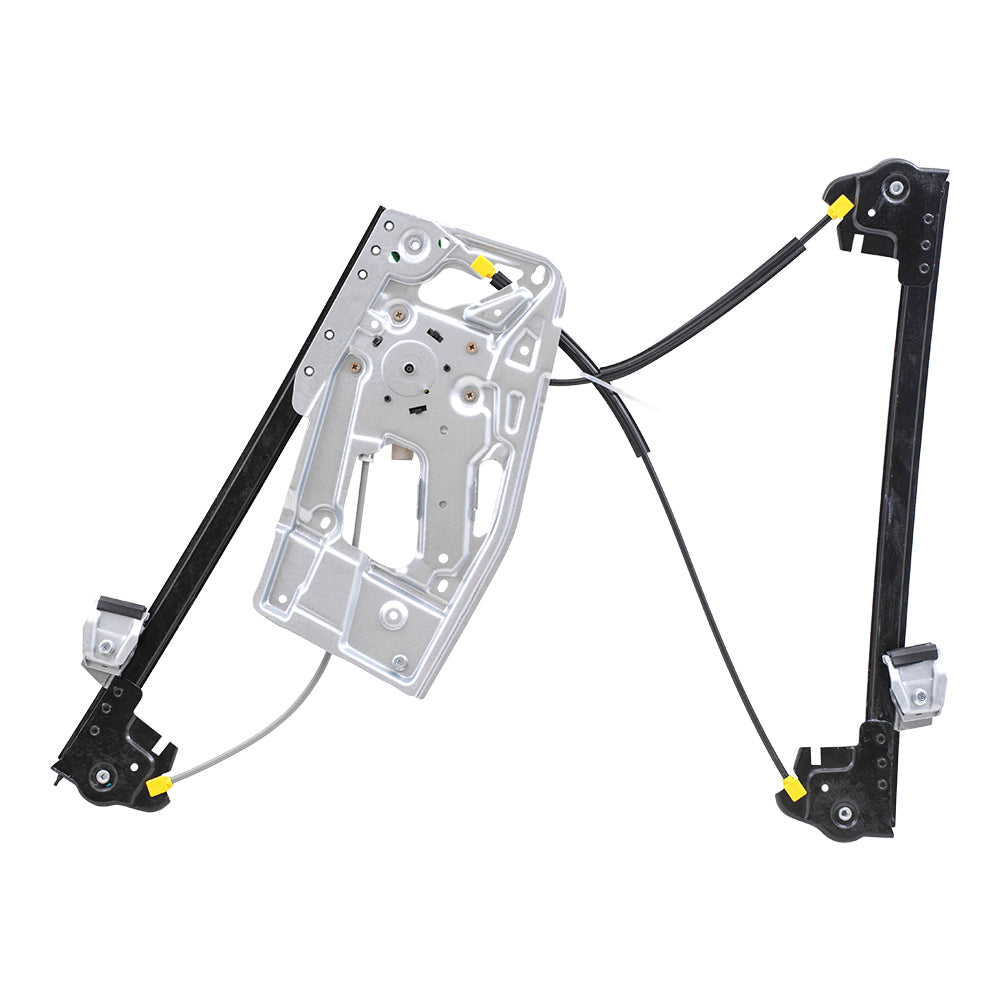 Brock Replacement Front Passengers Power Window Regulator w/ Motor 2 Pin Connector Compatible with 95-01 7 Series w/o Anti-Theft Glass